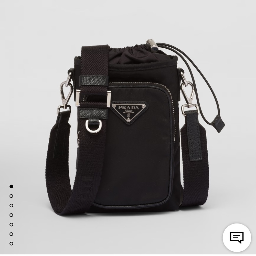 Prada Black Re-nylon Smartphone Case Crossbody Bag